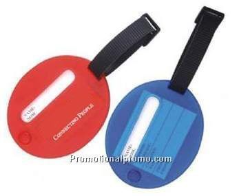 Elliptical luggage tag