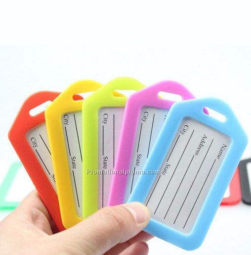 PVC Traveler Rectangular Luggage Tag