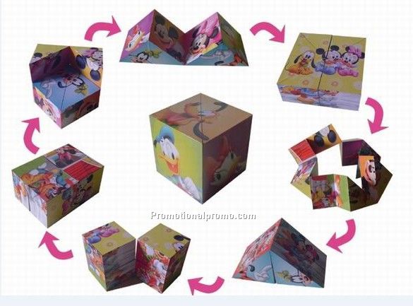 Triangle shape magic cubes