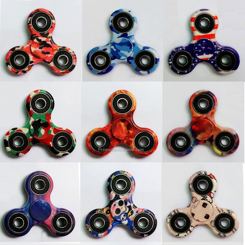 Camo Tri-Spinner Fidget Hand Toy Plastic EDC Sensory Fidget Spinner For Autism and ADHD Kids/Adult
