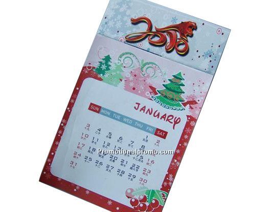 Peel Off Papers Magnet Calendar