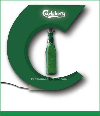 Magnetic Floating Display for Beer Bottle