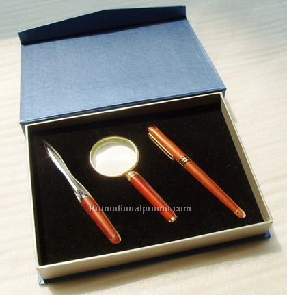 Magnifier, Letter Opener & Pen