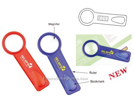 Bookmark with Magnifier & Ruler