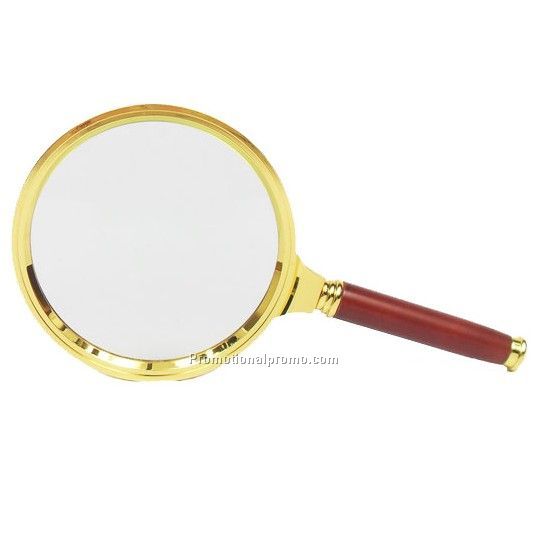 Wood handle magnifier, 90mm dimension magnifier