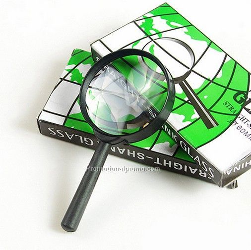 Wood handle magnifier