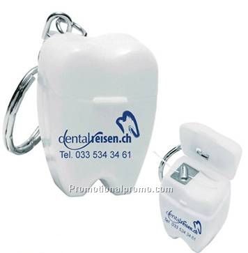 Dental Floss Tooth Keychain