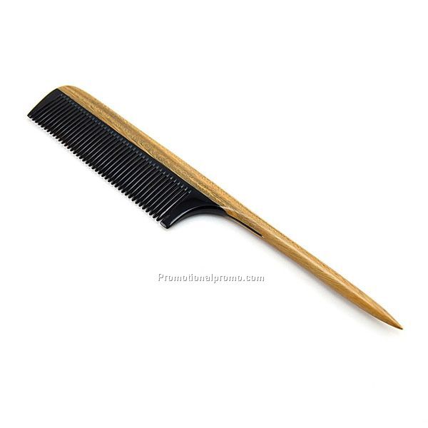 Wood professional tail comb