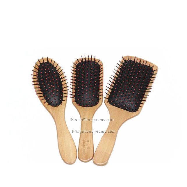 Wood massage comb with oem logo