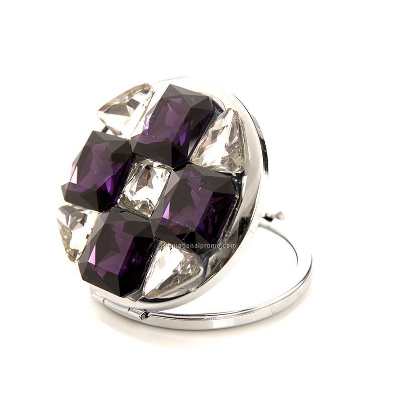 Foldable Rhinestone Make-up Mirror Cosmetic Mirror