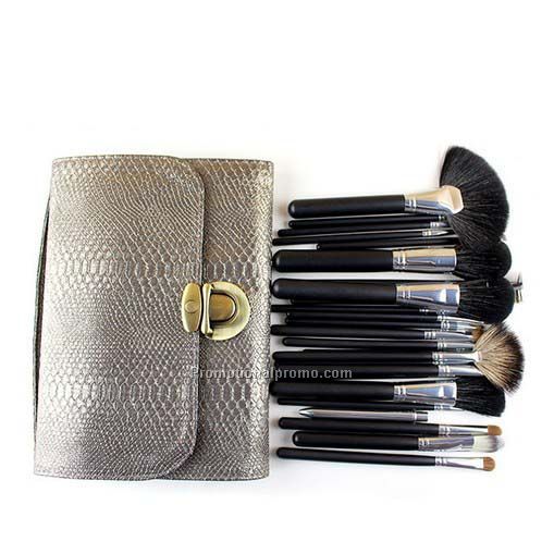 Hot selling wool hair comestic brush, 26 pieces make up brush
