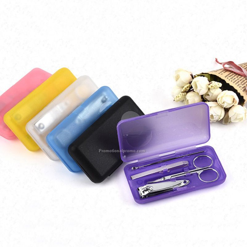 Mini 4pcs manicure set with plastic box