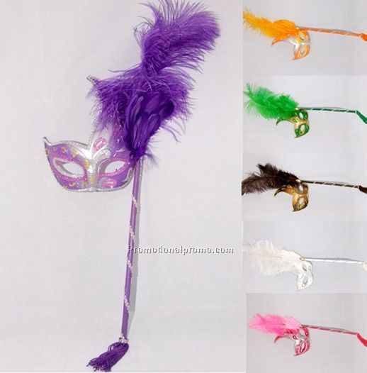 Mardi Gras Mask with Stick