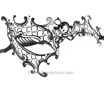 Half Face Rhinestones Decor Venetian Halloween Masquerade Mask