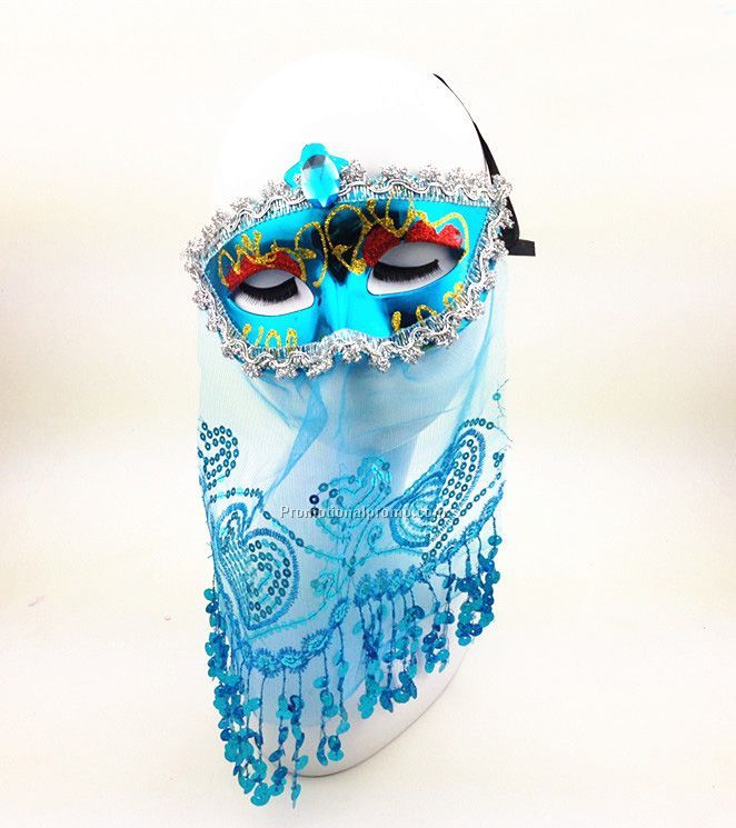 Europe and America newly beautiful mask for children, Venice princess veil mask for dancing party