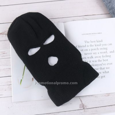 Balaclava Style Knit Hat Three Hole Face Mask