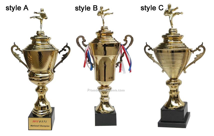Metal sports trophy, Taekwondo Competition Metal Trophy