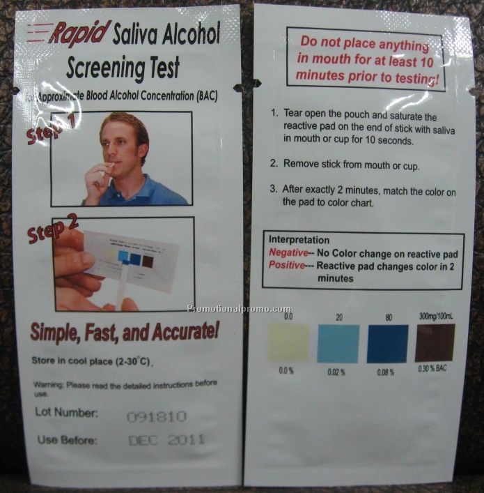 Disposable Alcohol Tester