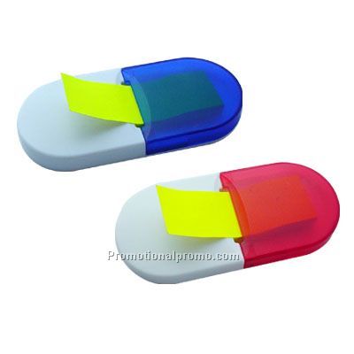 Plastic memo box, eyeglasses clip