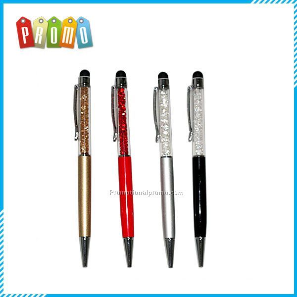 Colorful capacitance crystal ballpoint pen