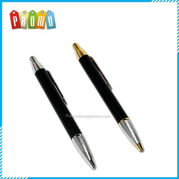 print logo metal Retractable ballpoint pen 0.7mm with black,red,blue ink