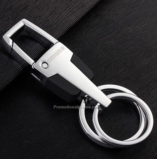 Mahogany showcase metal key tag