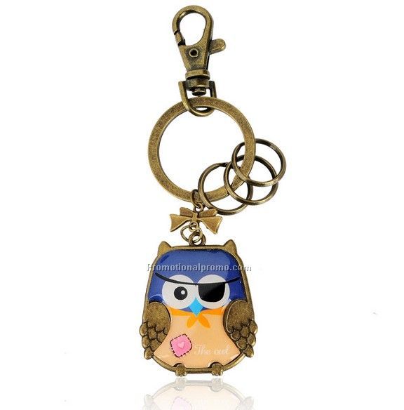 Satin Nickel Keyring