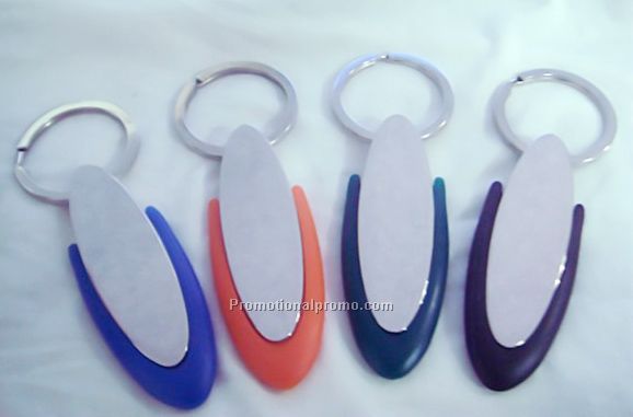 Oval zinic alloy keychain