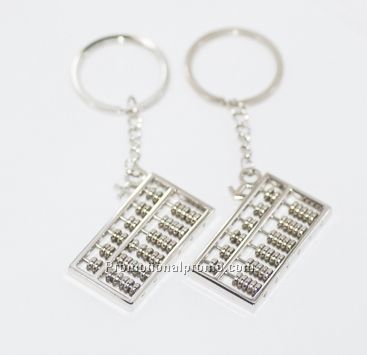 Metal Abacus Keychain