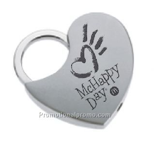Metal heart keyring