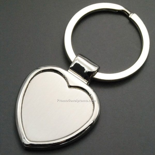 Heart Shaped Metal Keychain
