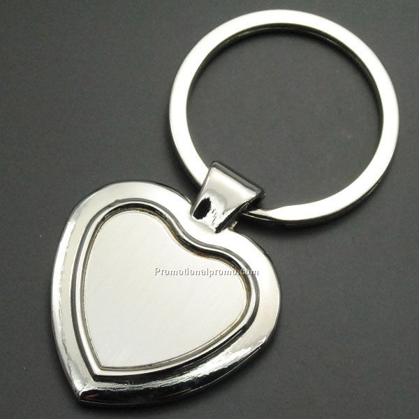 Heart Shaped Metal Keychain