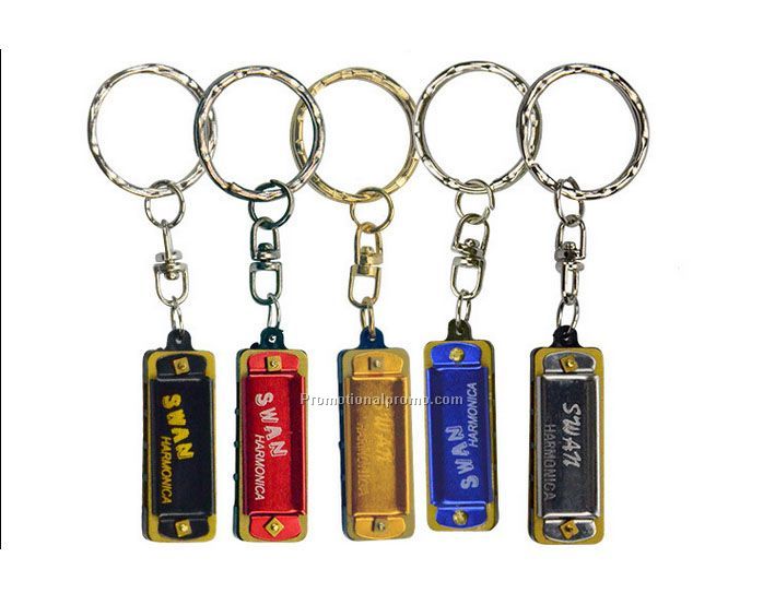 Mini Harmonica with Keychain