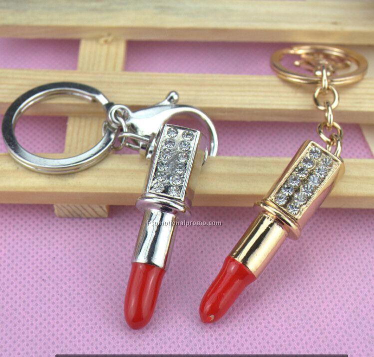 Promotional Lipstick Keychain Merry Christmas GIft