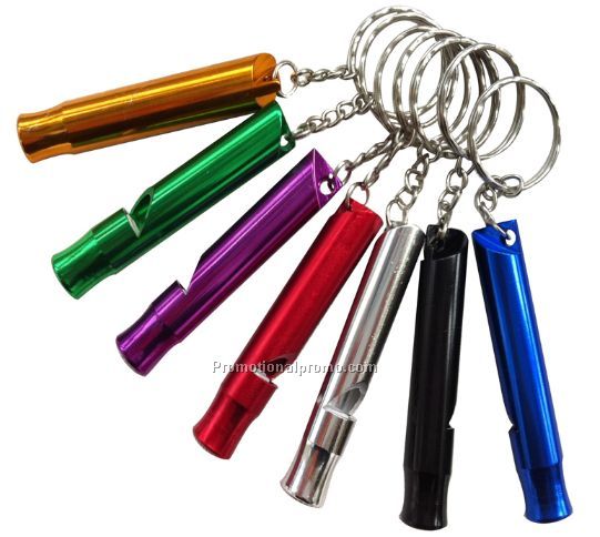 Aluminum alloy whistle keychain