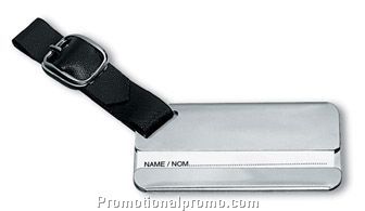 Metallic luggage label