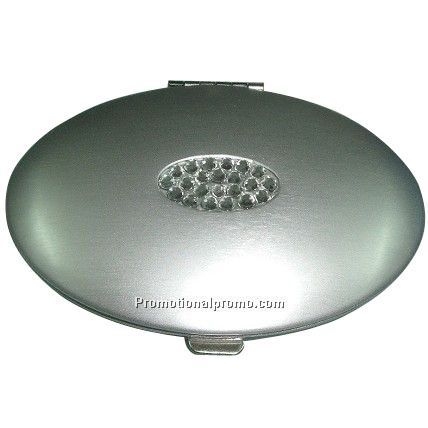 Aluminous Cosmetic Mirror with Crystal Decorated