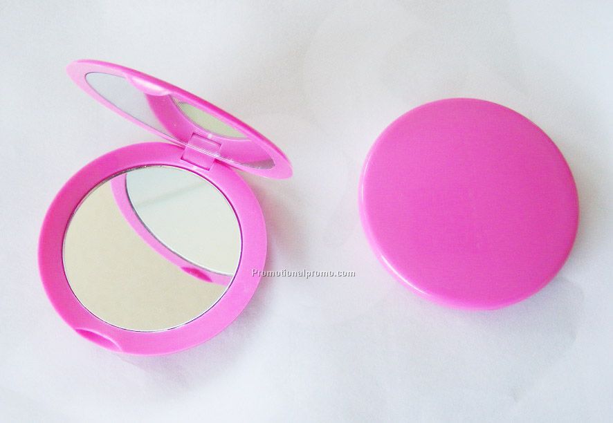 Plastic folding mirror, Round make up mirror