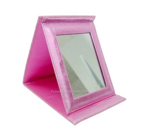 Foldable PU Comestic Mirror