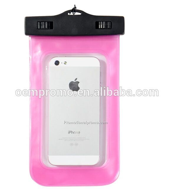 Top quality multi-color PVC mobile phone swimming waterproof pouch universal size for any mobile