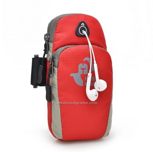 Portable nylon waterproof mobile phone armband, sports armband