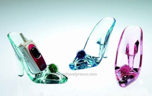 ACRYL HIGH-HEEL Slipper Cellular Phone Stand