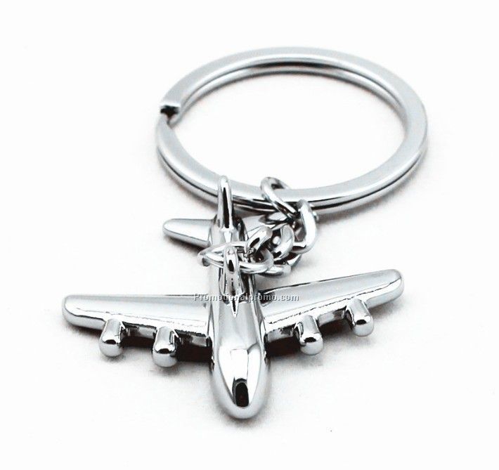 Metal Plane Shape Key Ring