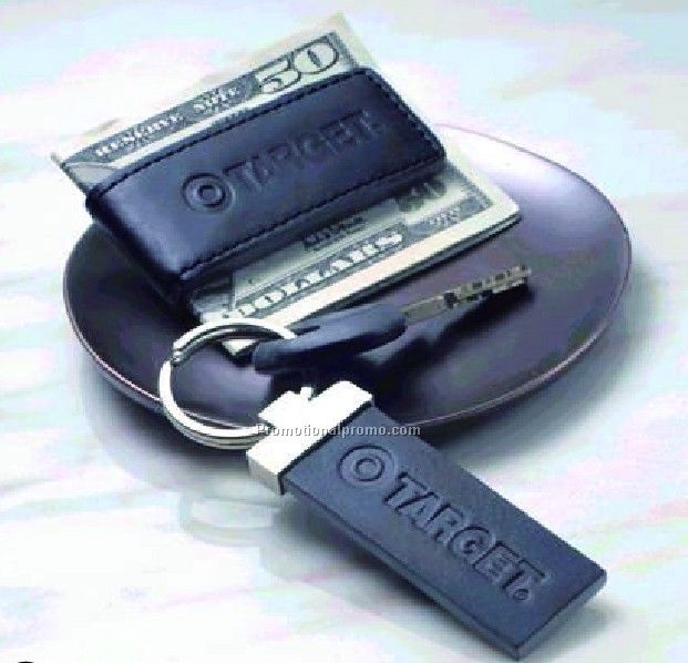 Money clip and keychain sets