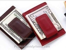 PU Leather money clip and credit card holder