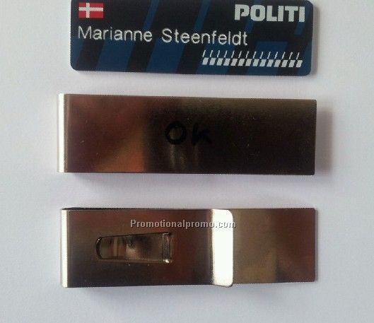 Metal Name Badge Clip