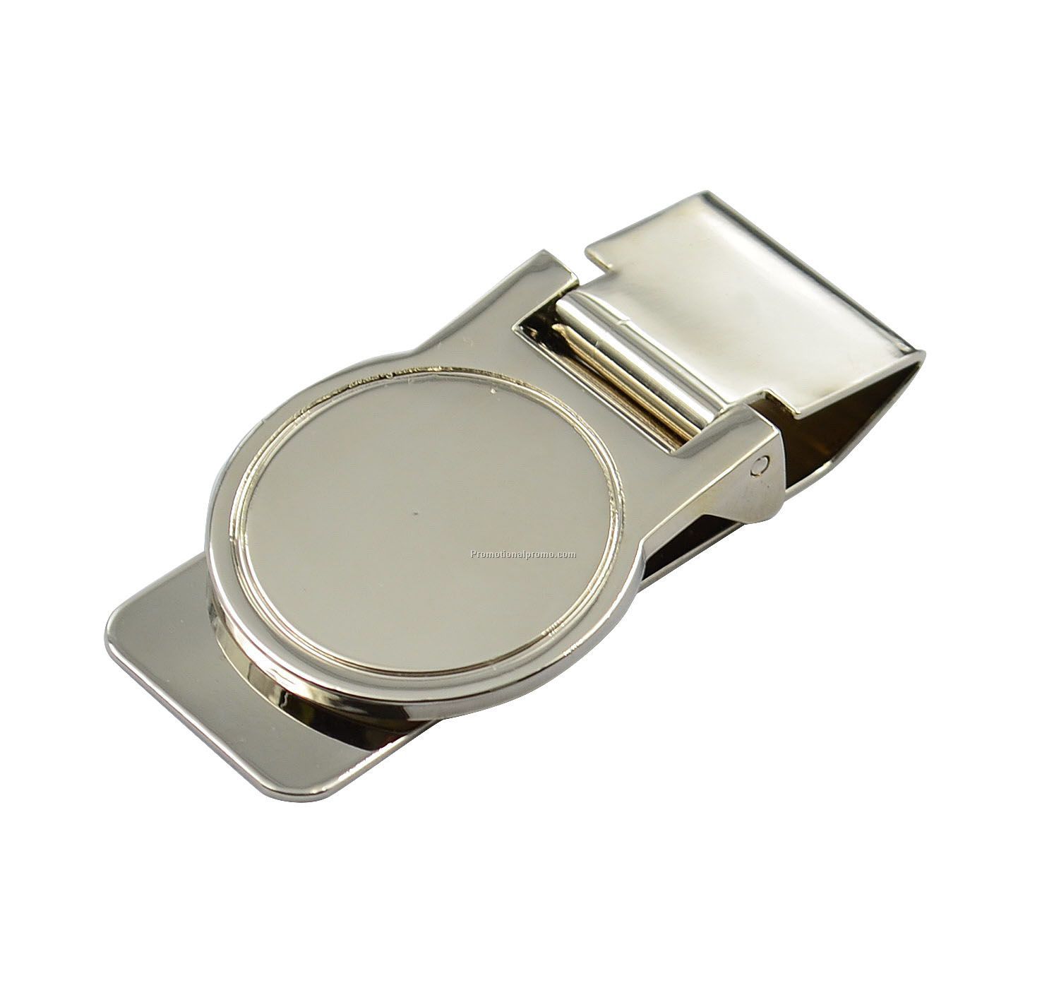 stainless steel money clip with heat transfer logo