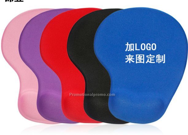 Promotional mouse pad, Hi-tek Color Mouse Pad With Ergonomic Wrist Rest