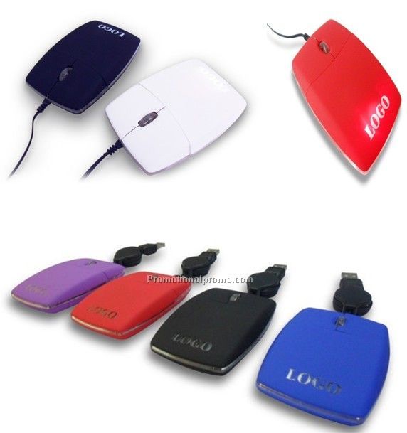 Optical Mouse With Shinning logo