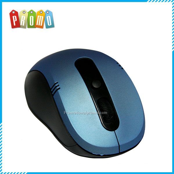 Blue color mini 2.4g wireless optical mouse driver, sample is available, matt surface optical mouse